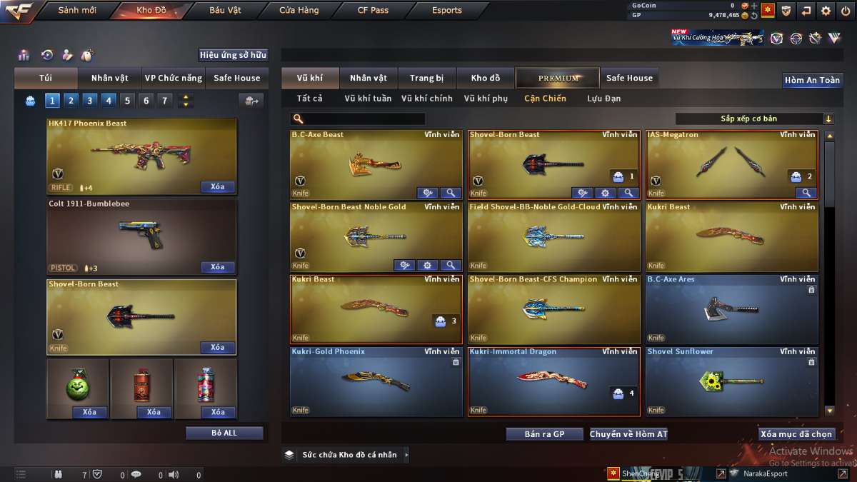 shop acc cf uy tin gia re